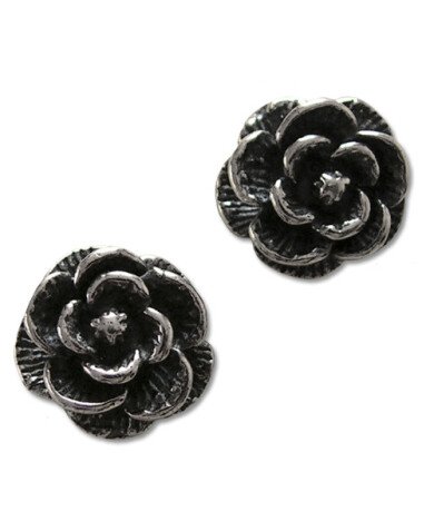 Cercei studs din argint Silver Dreams - Trandafiri 1.2 cm